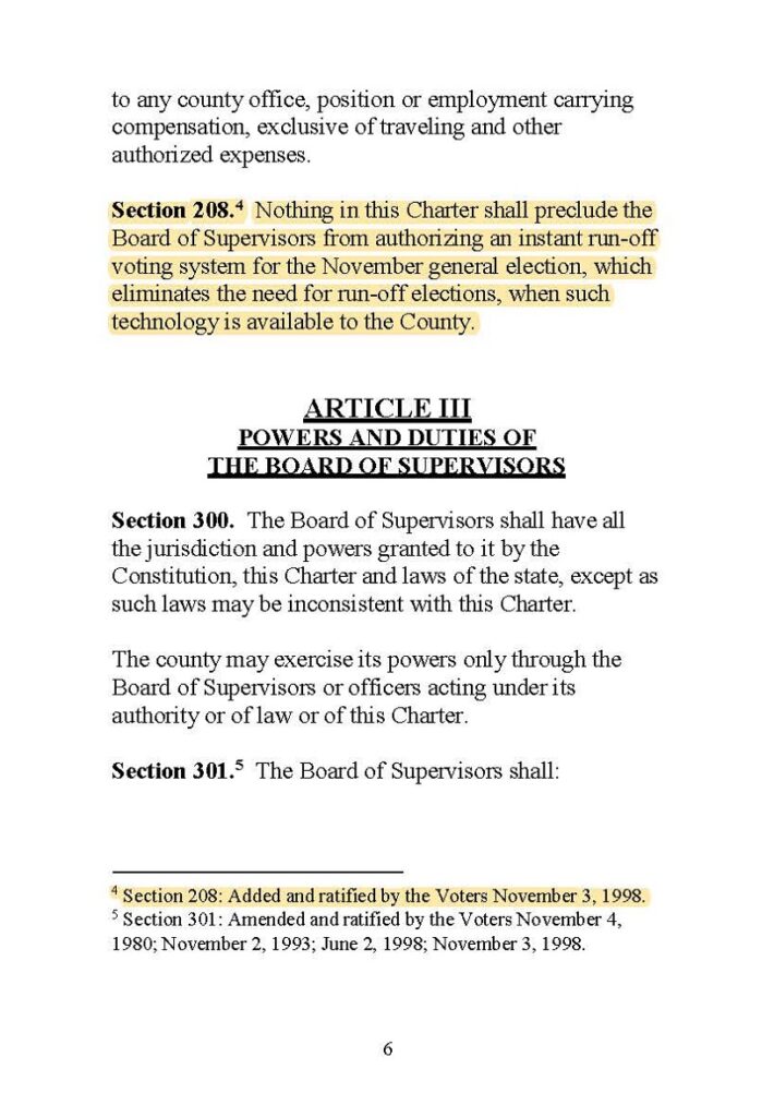 Santa Clara County Charter page 6